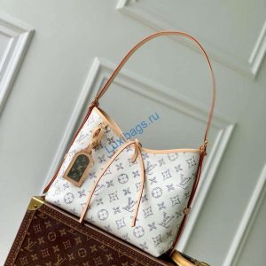 LV M24707 Louis Vuitton CarryAll PM Bag Multicolor White