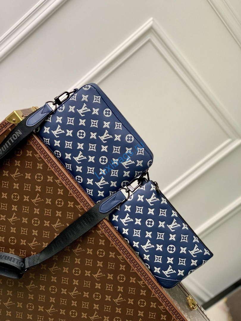LV M24753 Louis Vuitton Trio Messenger Bag Ink Blue/White | lv m24753 louis vuitton trio messenger bag ink blue white 3