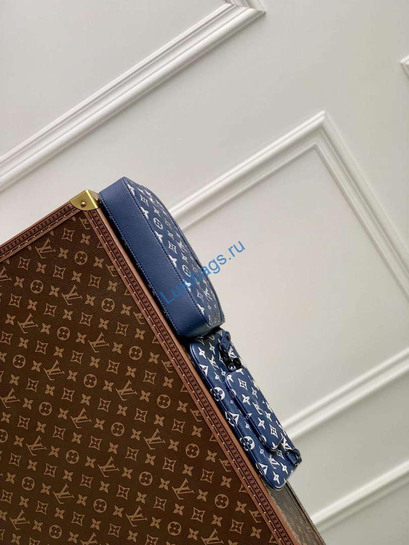 LV M24753 Louis Vuitton Trio Messenger Bag Ink Blue/White | lv m24753 louis vuitton trio messenger bag ink blue white 4