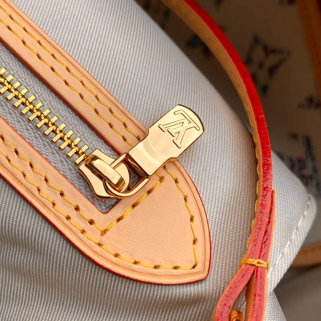LV M24905 Louis Vuitton Neverfull MM Bag Multicolor Beige | lv m24905 louis vuitton neverfull mm bag multicolor beige 6