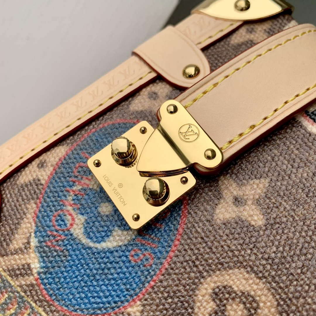 LV M47085 Louis Vuitton Side Trunk MM Other Monogram Canvas Handbag | lv m47085 louis vuitton side trunk mm other canvas handbag 5