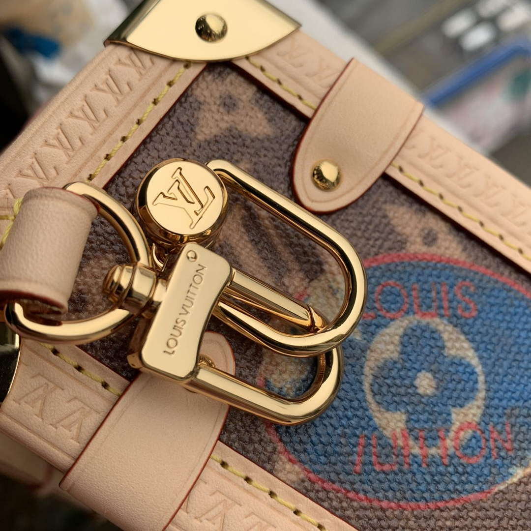 LV M47085 Louis Vuitton Side Trunk MM Other Monogram Canvas Handbag | lv m47085 louis vuitton side trunk mm other canvas handbag 7