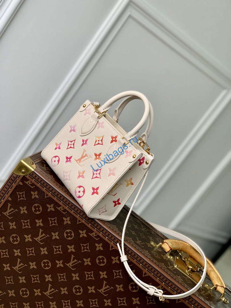 LV M47115 Louis Vuitton OnTheGo BB Handbag Sunrise Aquarelle | lv m47115 louis vuitton onthego bb handbag sunrise aquarelle 2