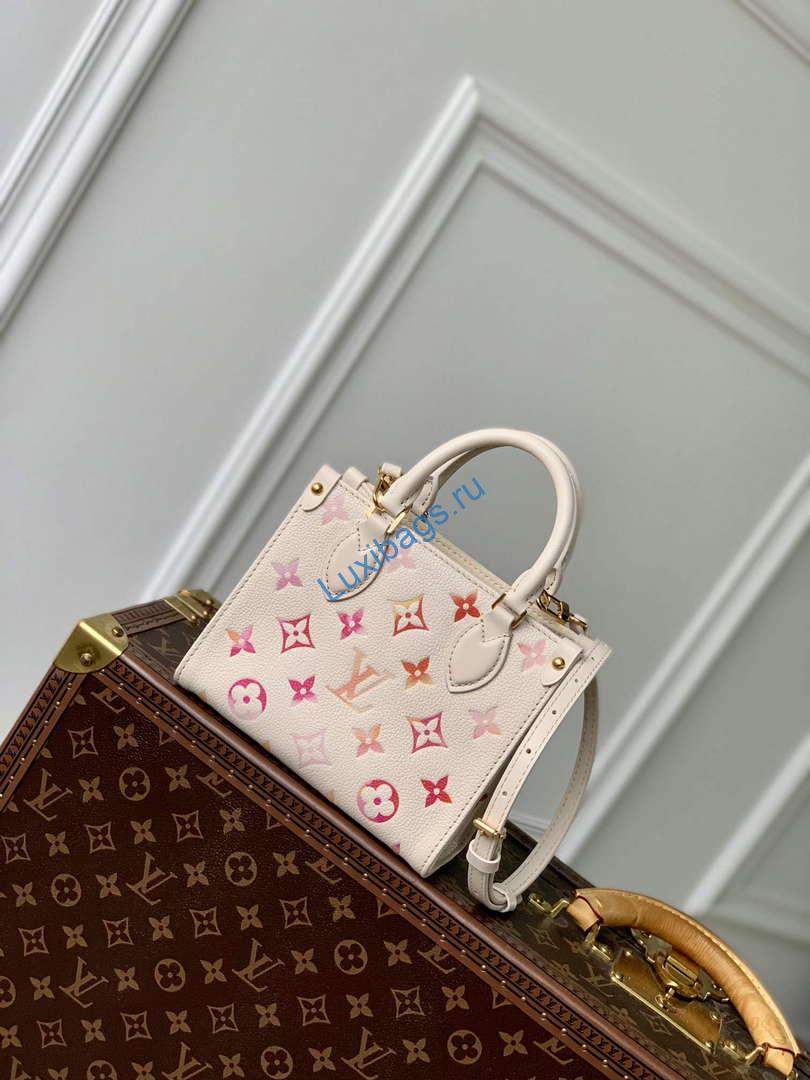 LV M47115 Louis Vuitton OnTheGo BB Handbag Sunrise Aquarelle | lv m47115 louis vuitton onthego bb handbag sunrise aquarelle 3