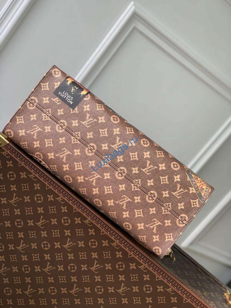 LV M47147 Louis Vuitton OnTheGo Voyage Tote Bag Monogram Canvas | lv m47147 louis vuitton onthego voyage tote bag monogram canvas 4