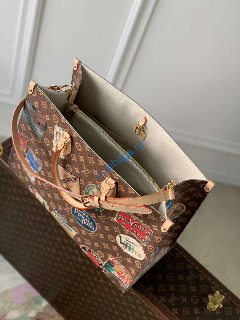 LV M47147 Louis Vuitton OnTheGo Voyage Tote Bag Monogram Canvas | lv m47147 louis vuitton onthego voyage tote bag monogram canvas 9
