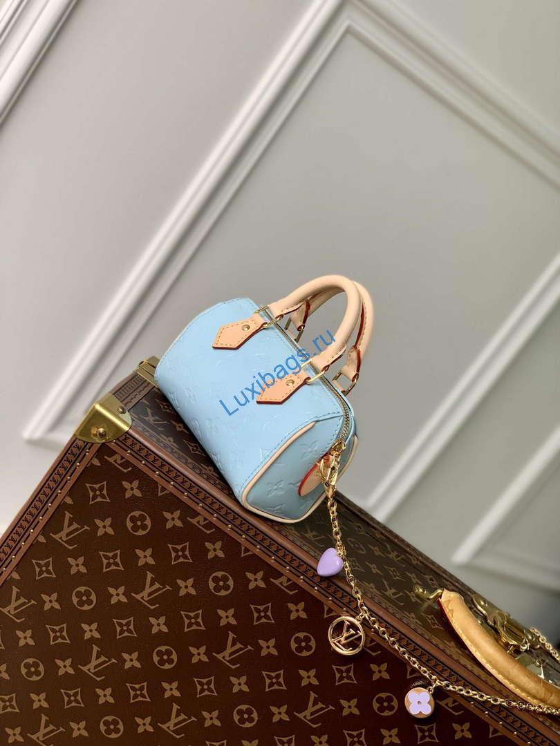 LV M83000 Louis Vuitton Nano Speedy Bag Sky Blue | lv m83000 louis vuitton nano speedy bag sky blue 2