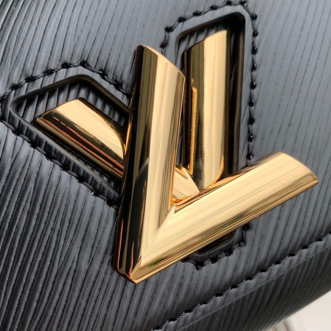 LV M83077 Louis Vuitton Twist West Pochette Epi leather Bag Black | lv m83077 louis vuitton twist west pochette epi leather bag black 5