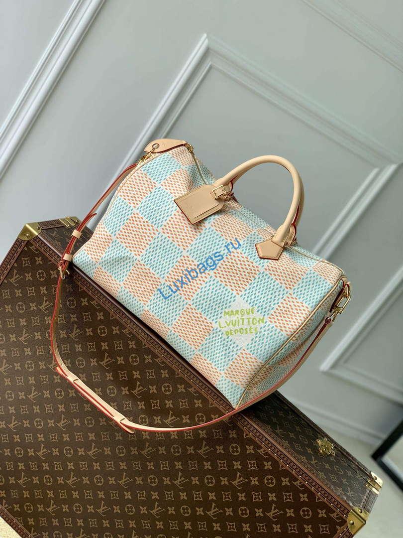 LV N40689 Louis Vuitton Speedy 40 Bandoulière Bag White | lv n40689 louis vuitton speedy 40 bandouliere bag white 2