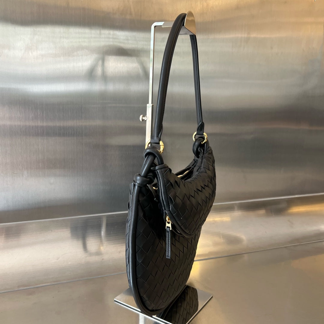 Bottega Veneta BV 764281 Medium Gemelli Black | bottega veneta bv 764281 medium gemelli black 002