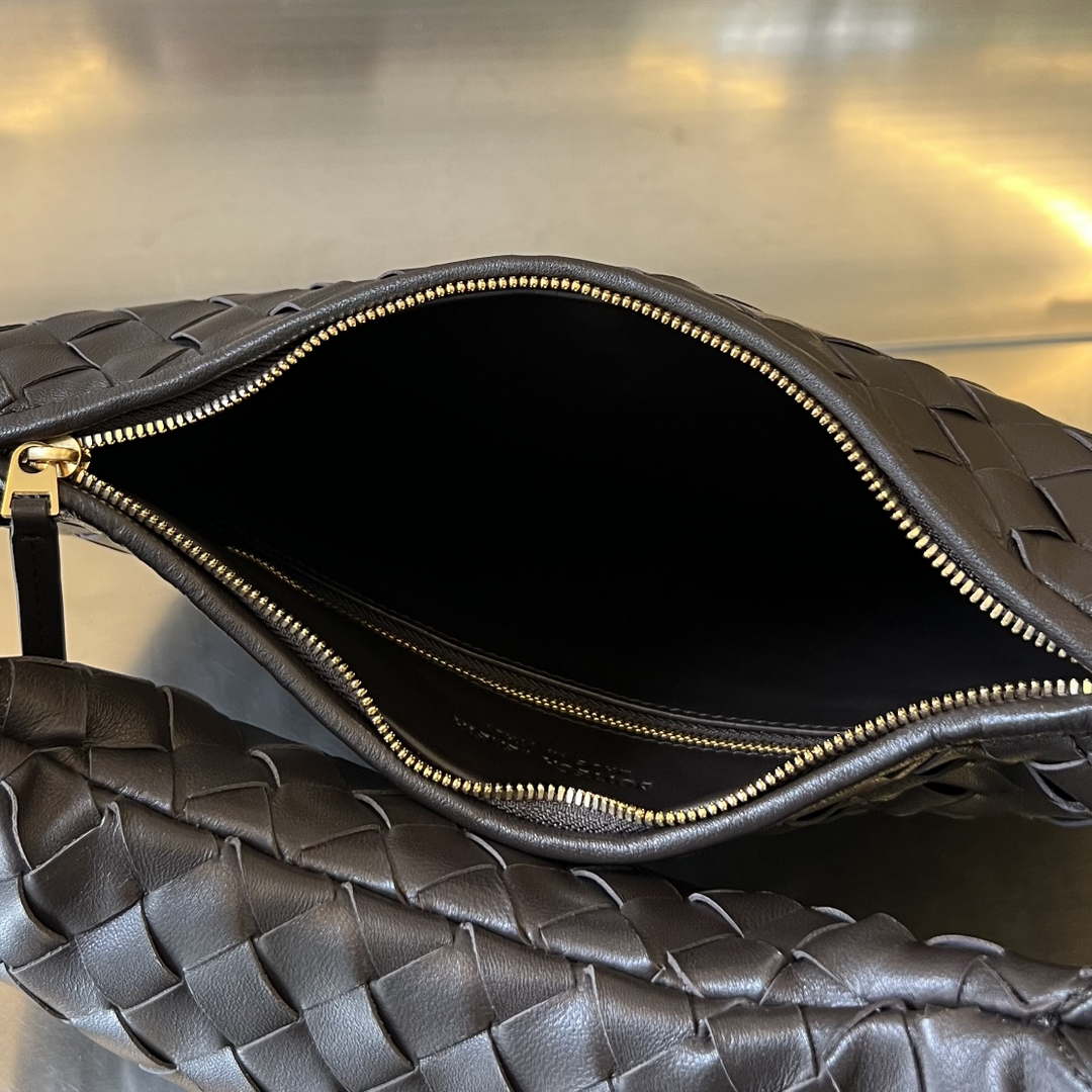 Bottega Veneta BV 764281 Medium Gemelli Dark Brown | bottega veneta bv 764281 medium gemelli dark brown 005
