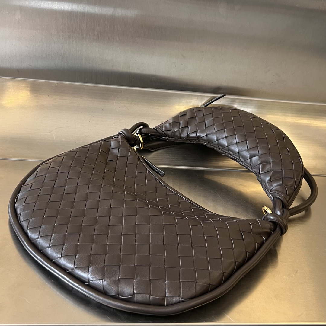 Bottega Veneta BV 764281 Medium Gemelli Dark Brown | bottega veneta bv 764281 medium gemelli dark brown 007