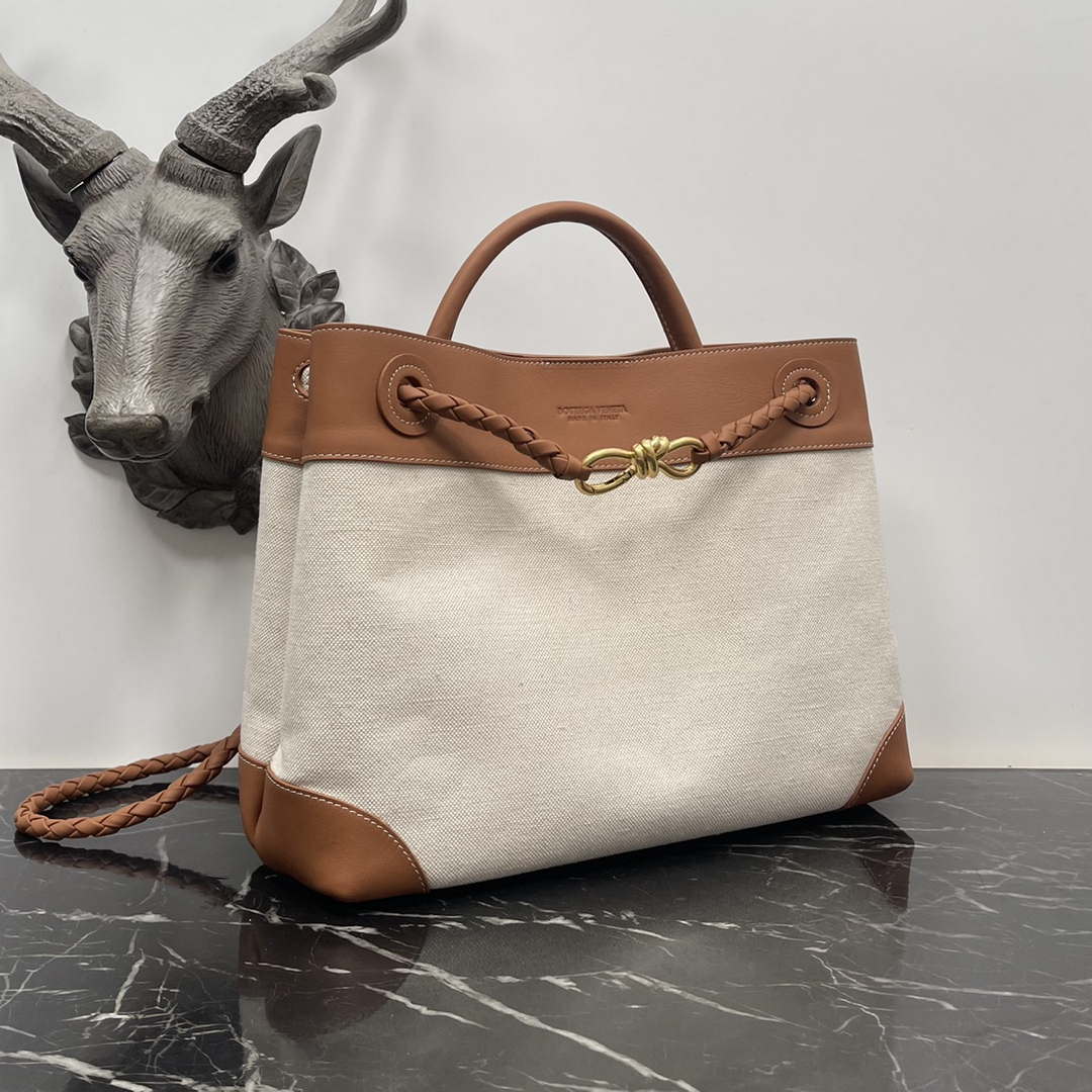 Bottega Veneta BV 795306 Medium Andiamo Natural Tan | bottega veneta bv 795306 medium andiamo natural brown 002