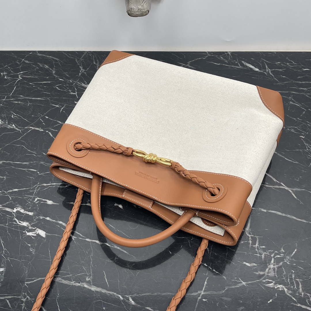 Bottega Veneta BV 795306 Medium Andiamo Natural Tan | bottega veneta bv 795306 medium andiamo natural brown 004