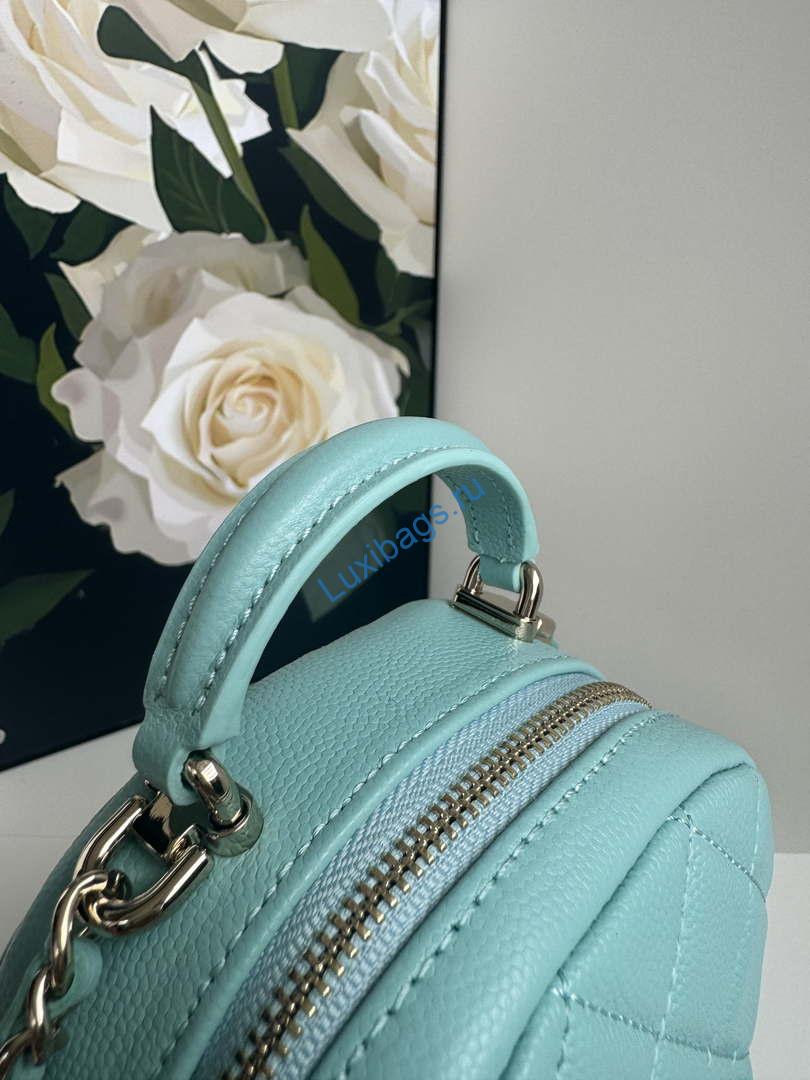 Chanel Ap3753 CLASSIC MINI Backpack Calfskin Lake Blue | chanel ap3753 classic mini backpack calfskin lake blue 04