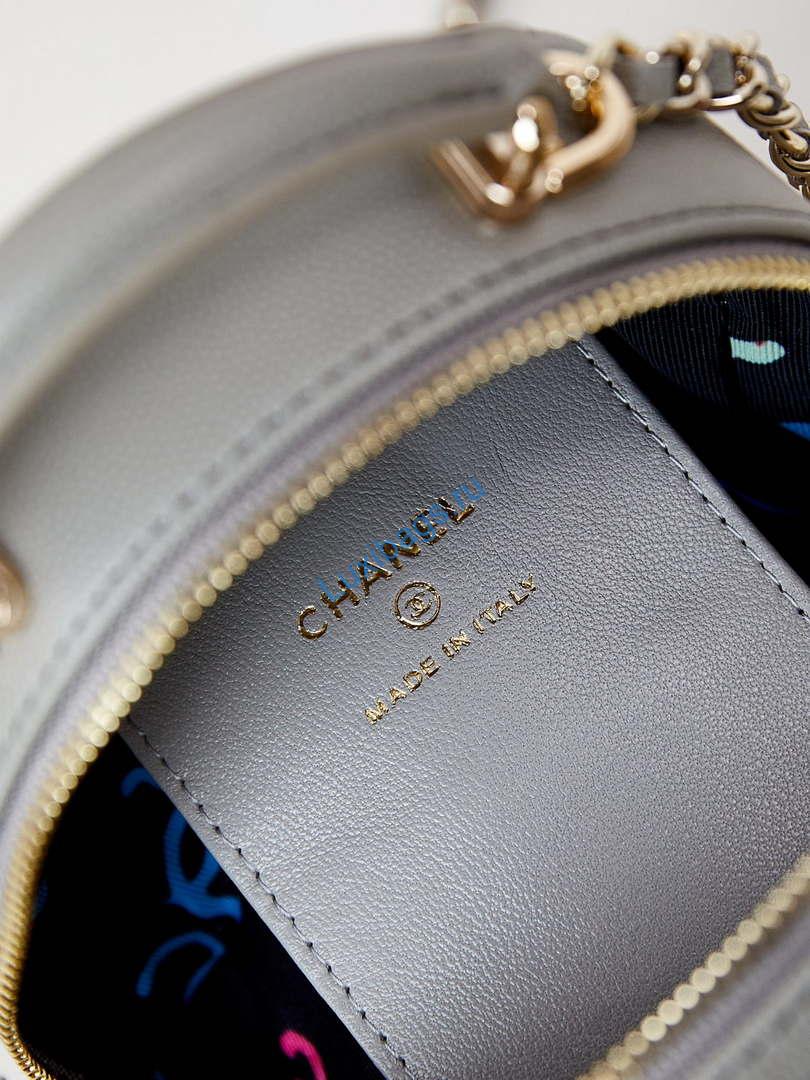 Chanel Ap3753 CLASSIC MINI Backpack Calfskin Grey | chanel ap3753 classic mini backpack lambskin grey 09