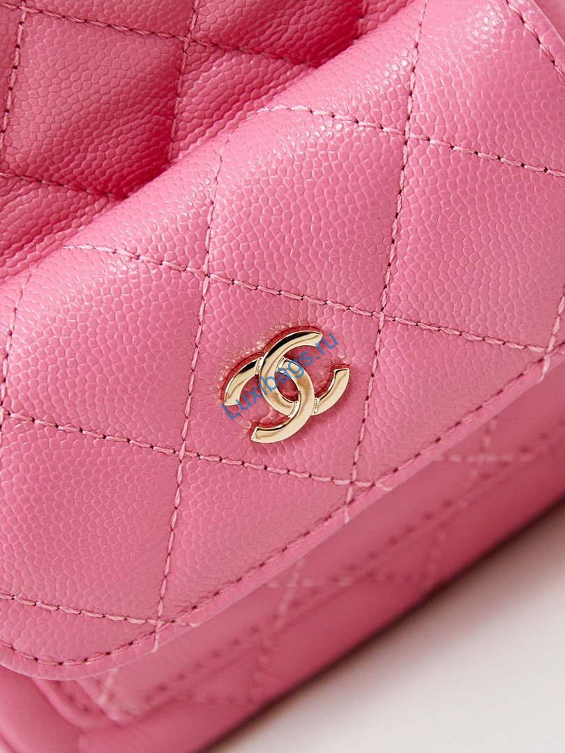 Chanel Ap3753 CLASSIC MINI Backpack Calfskin Hot Pink | chanel ap3753 classic mini backpack lambskin hot pink 02