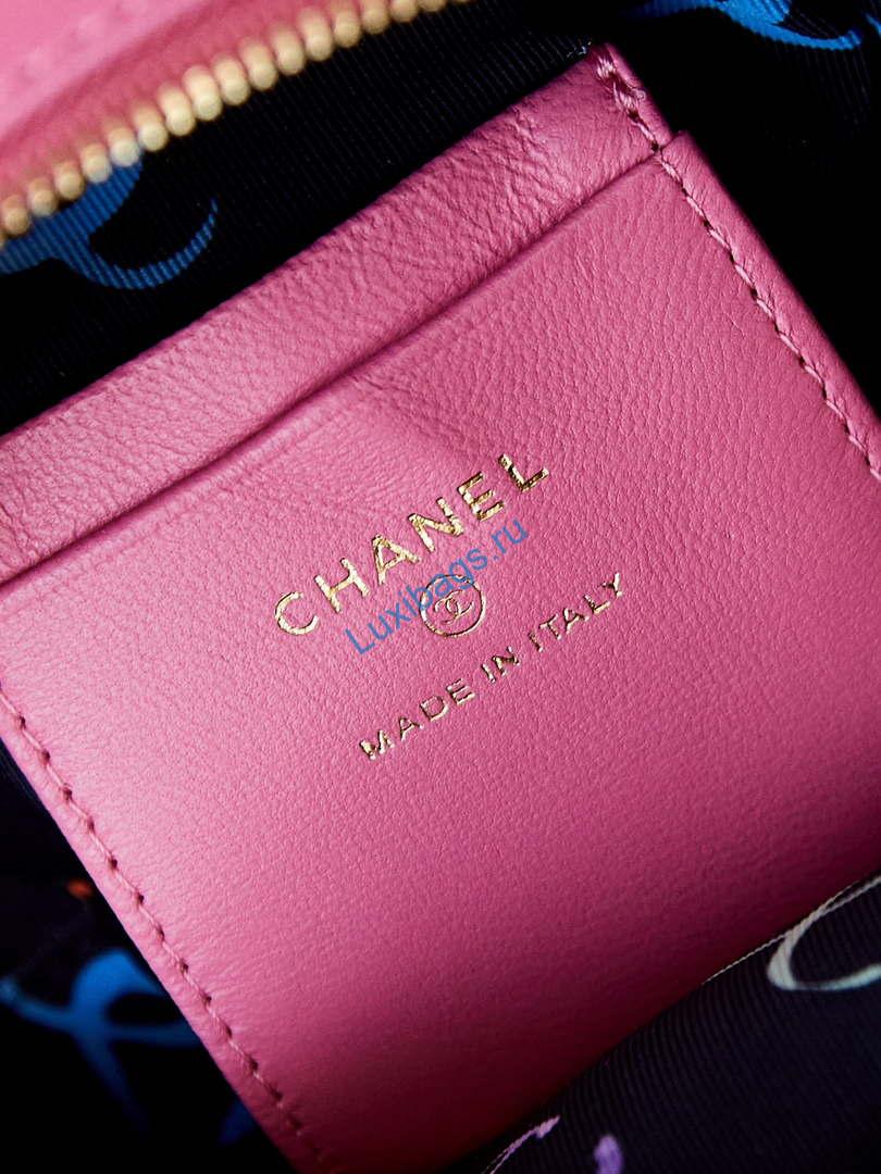 Chanel Ap3753 CLASSIC MINI Backpack Calfskin Hot Pink | chanel ap3753 classic mini backpack lambskin hot pink 09