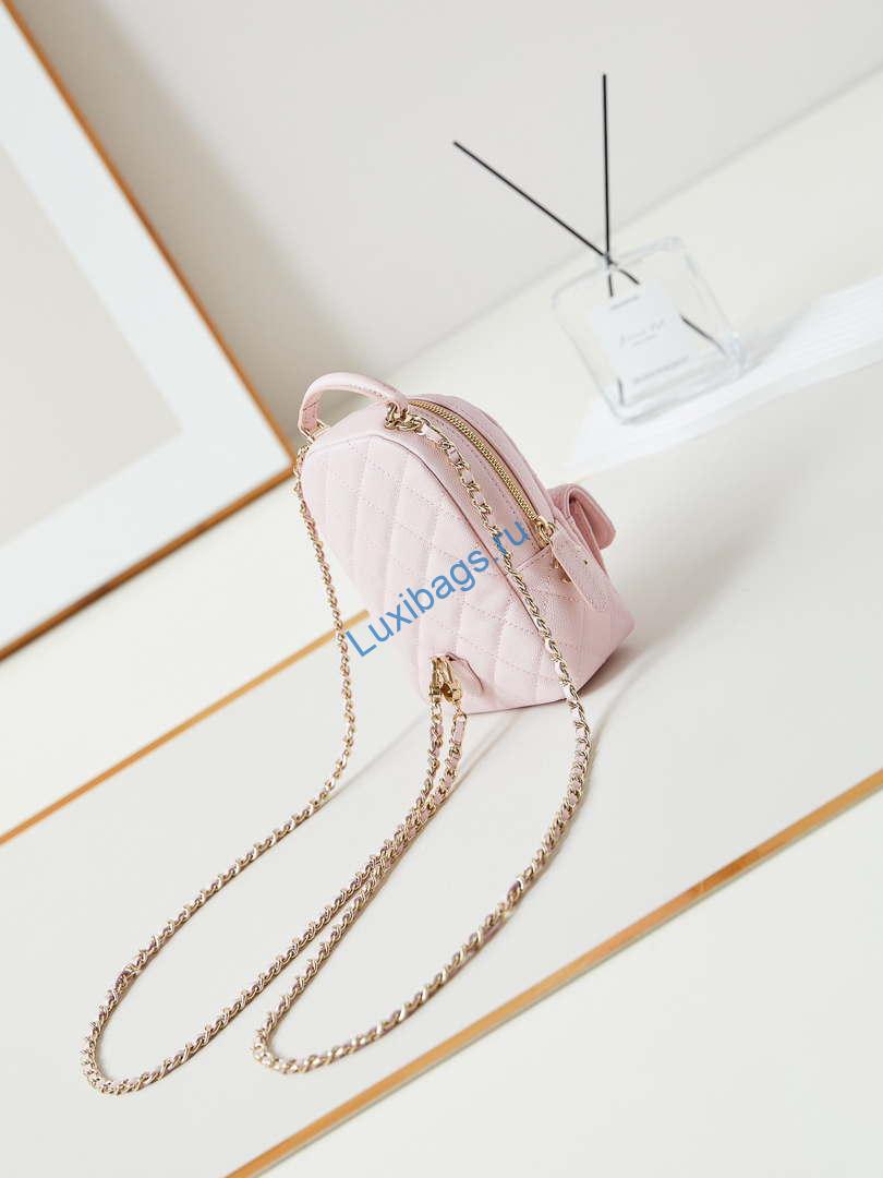 Chanel Ap3753 CLASSIC MINI Backpack Lambskin Pink | chanel ap3753 classic mini backpack lambskin pink 04