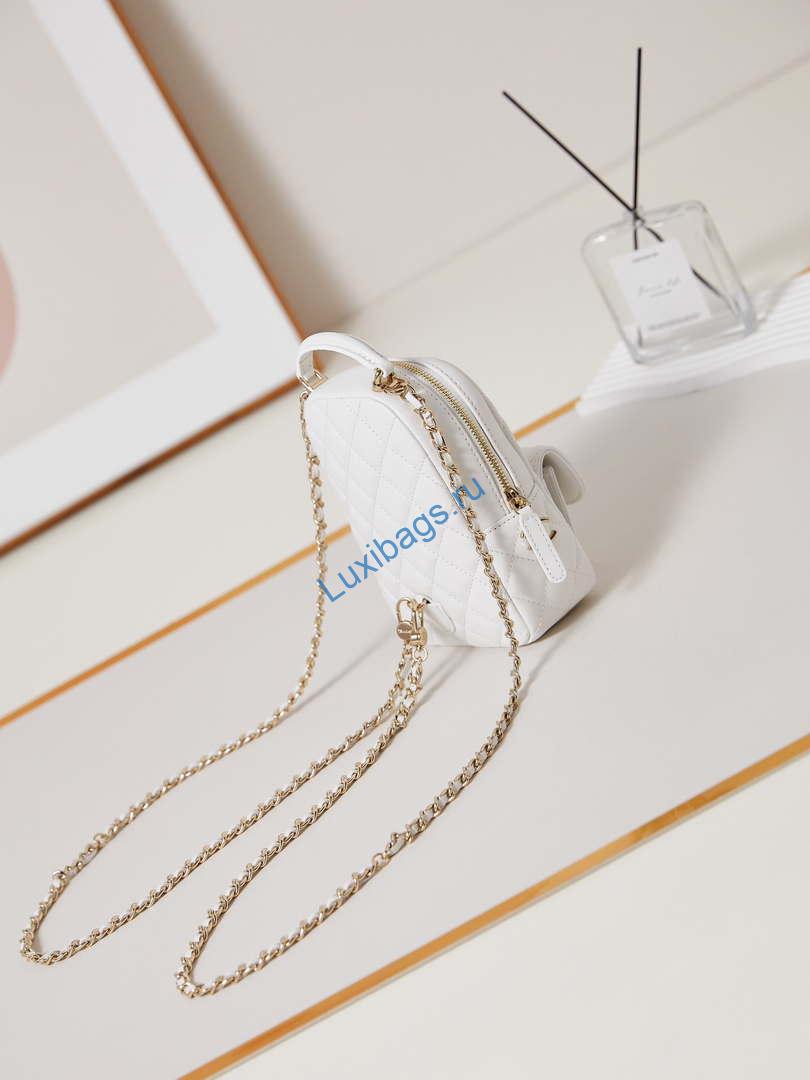 Chanel Ap3753 CLASSIC MINI Backpack Lambskin White | chanel ap3753 classic mini backpack lambskin white 13