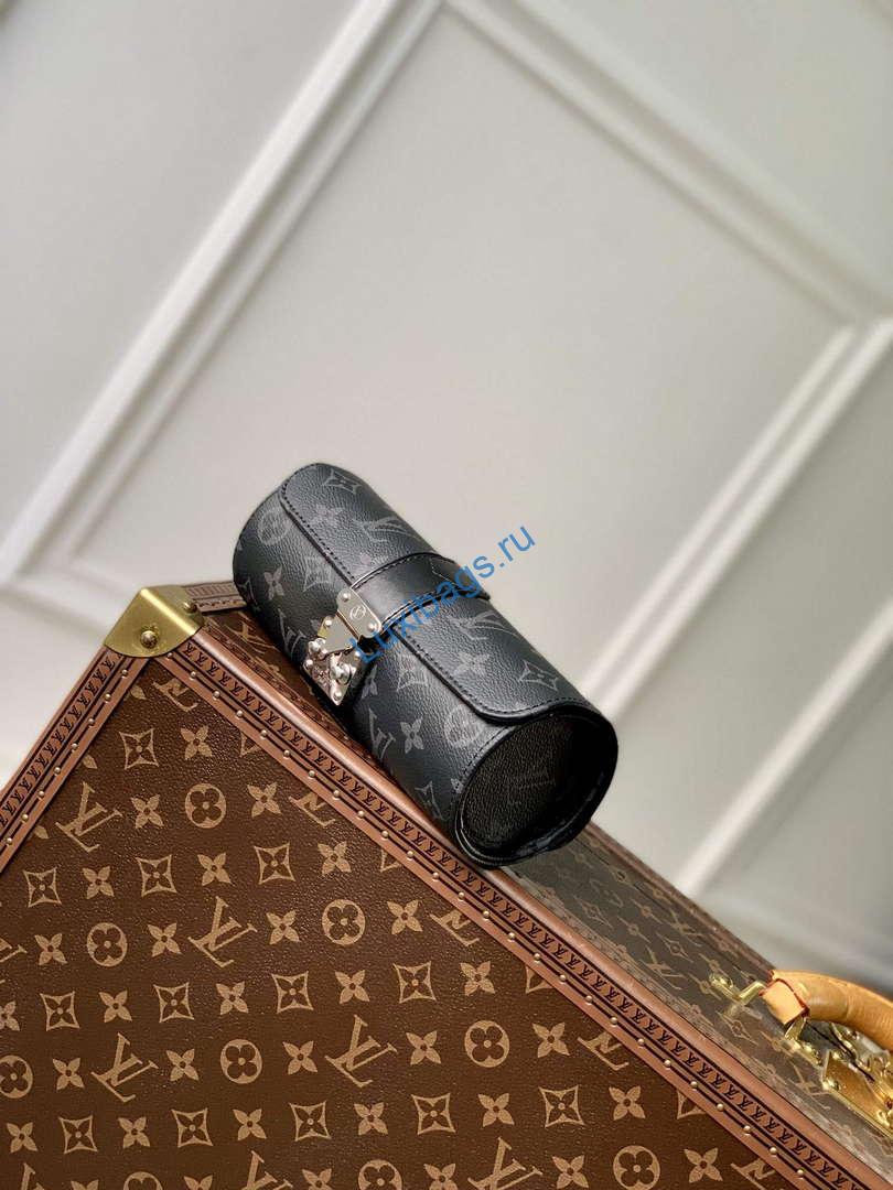 LV M10145 Louis Vuitton Etui Bijoux Jewellery Case Black Monogram coated canvas | lv m10145 louis vuitton etui bijoux jewellery case black monogram coated canvas 2