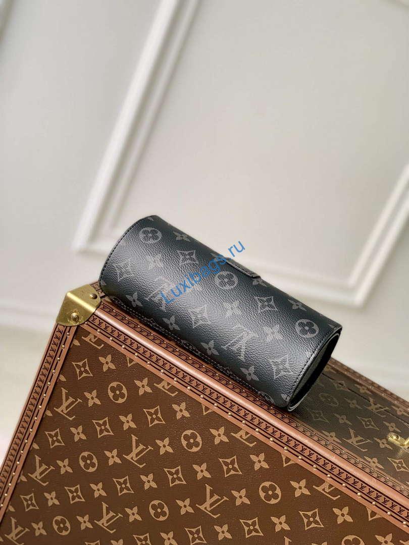 LV M10145 Louis Vuitton Etui Bijoux Jewellery Case Black Monogram coated canvas | lv m10145 louis vuitton etui bijoux jewellery case black monogram coated canvas 3