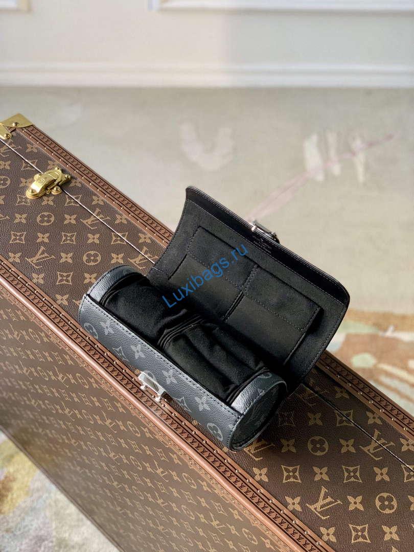 LV M10145 Louis Vuitton Etui Bijoux Jewellery Case Black Monogram coated canvas | lv m10145 louis vuitton etui bijoux jewellery case black monogram coated canvas 8