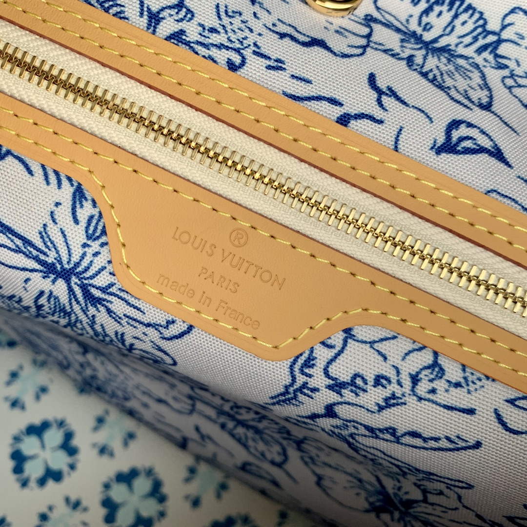 LV M11263 Louis Vuitton Neverfull MM Tote Bag Lagoon Blue | lv m11263 louis vuitton neverfull mm tote bag lagoon blue 8