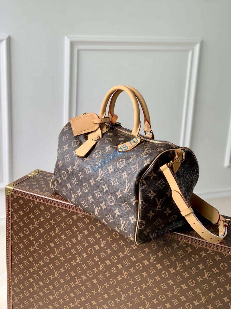 LV M24422 Louis Vuitton Speedy P9 Bandoulière 40 Bag Monogram Leather | lv m24422 louis vuitton speedy p9 bandouliere 40 bag monogram leather 2