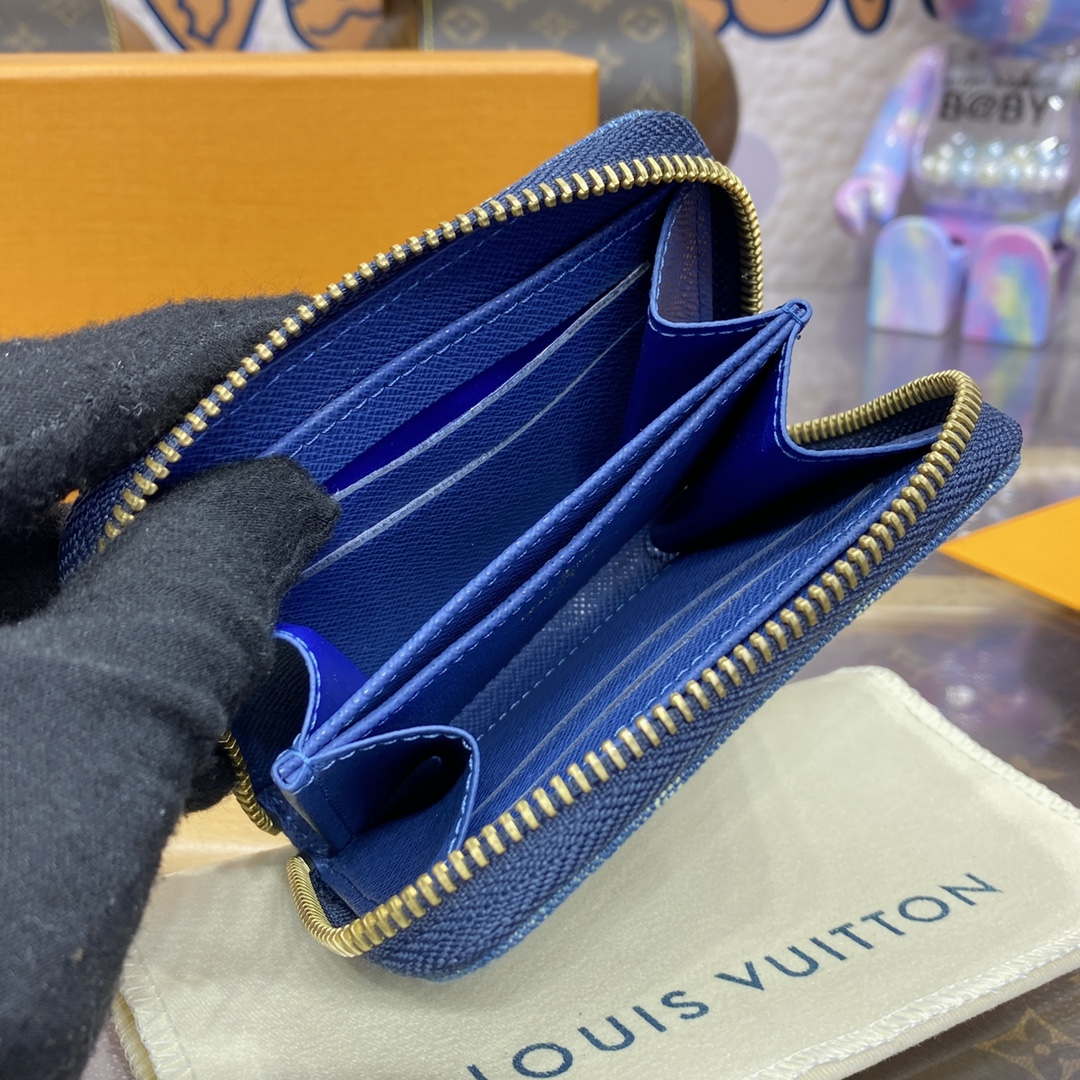 LV M82957 Louis Vuitton New LV Remix Zippy Coin Purse Monogram denim | lv m60017 louis vuitton new lv remix zippy coin purse monogram denim 009