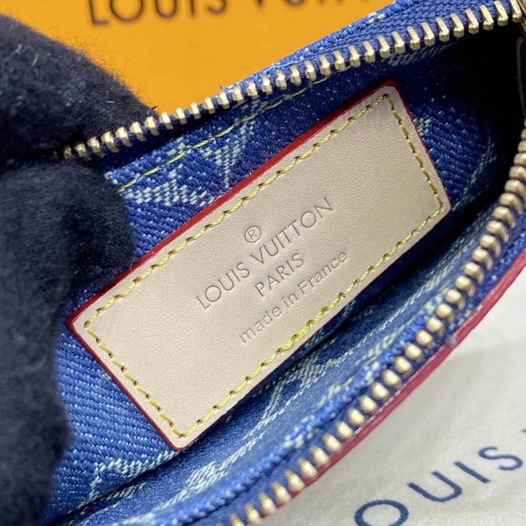 LV M82961 Louis Vuitton New LV Remix Key Pouch Monogram denim | lv m82961 louis vuitton new lv remix key pouch monogram denim 006