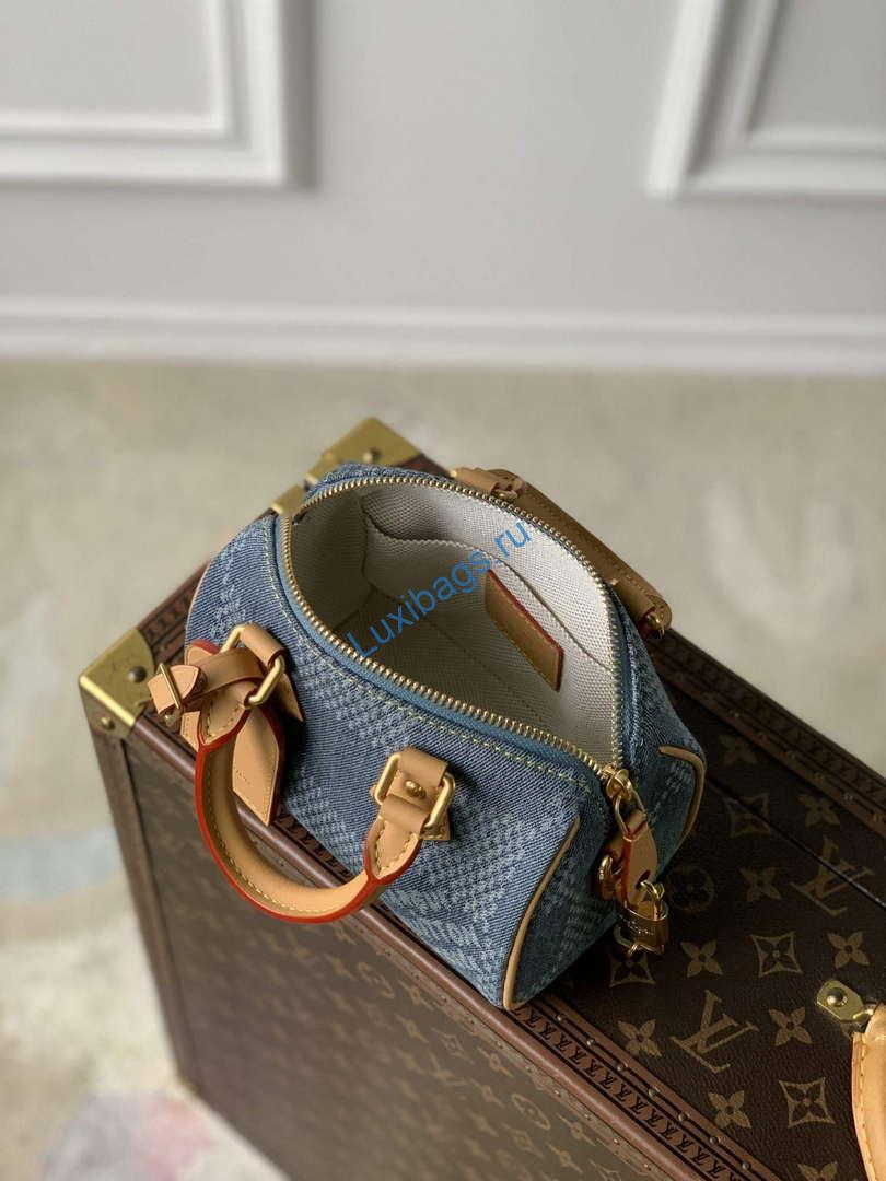 LV N40682 Louis Vuitton Speedy Bandoulière 18 Bag Blue | lv n40682 louis vuitton speedy bandouliere 18 bag blue 9