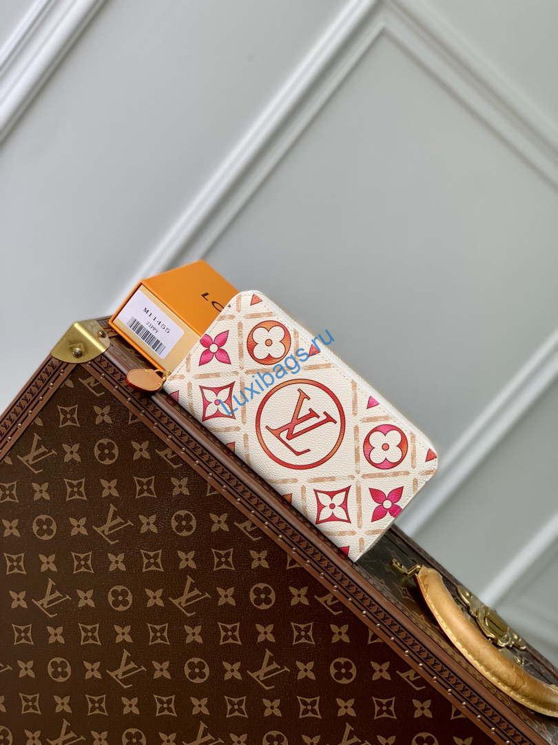 LV M11455 Louis Vuitton LV By The Pool Zippy Wallet Coral | lv m11455 louis vuitton lv by the pool zippy wallet 002