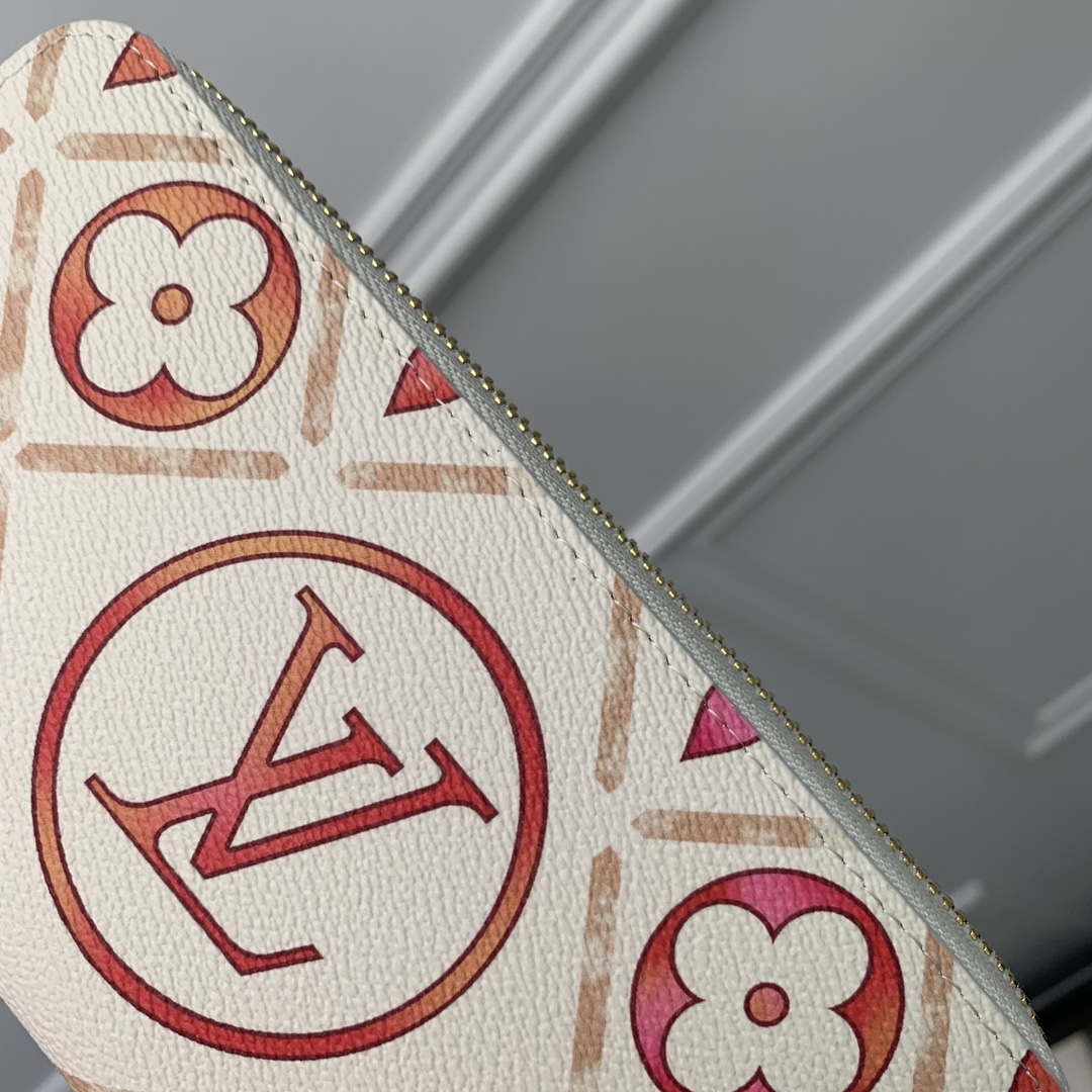 LV M11455 Louis Vuitton LV By The Pool Zippy Wallet Coral | lv m11455 louis vuitton lv by the pool zippy wallet 007