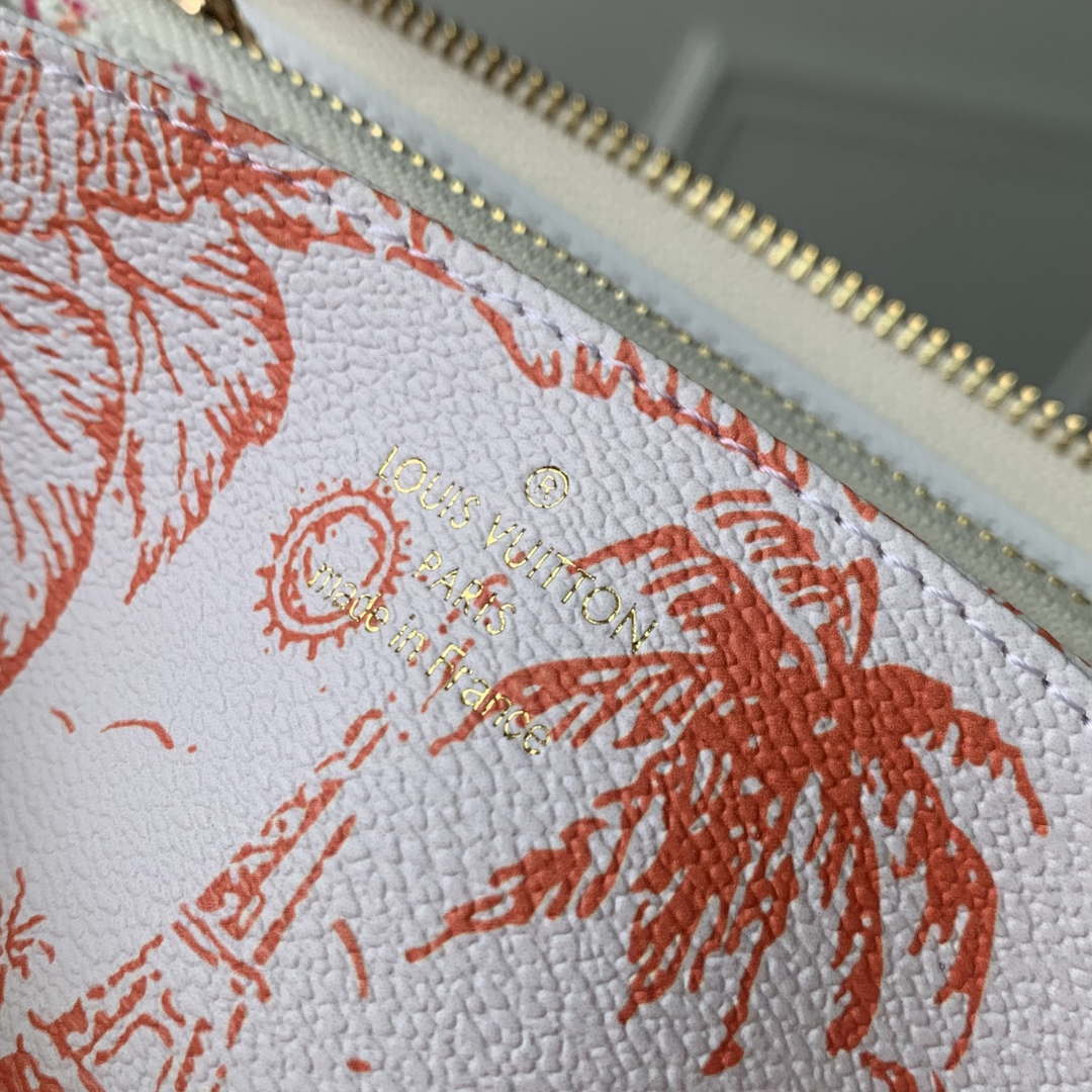 LV M11455 Louis Vuitton LV By The Pool Zippy Wallet Coral | lv m11455 louis vuitton lv by the pool zippy wallet 008