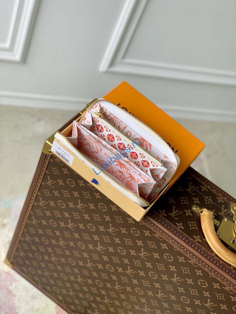 LV M11455 Louis Vuitton LV By The Pool Zippy Wallet Coral | lv m11455 louis vuitton lv by the pool zippy wallet 009