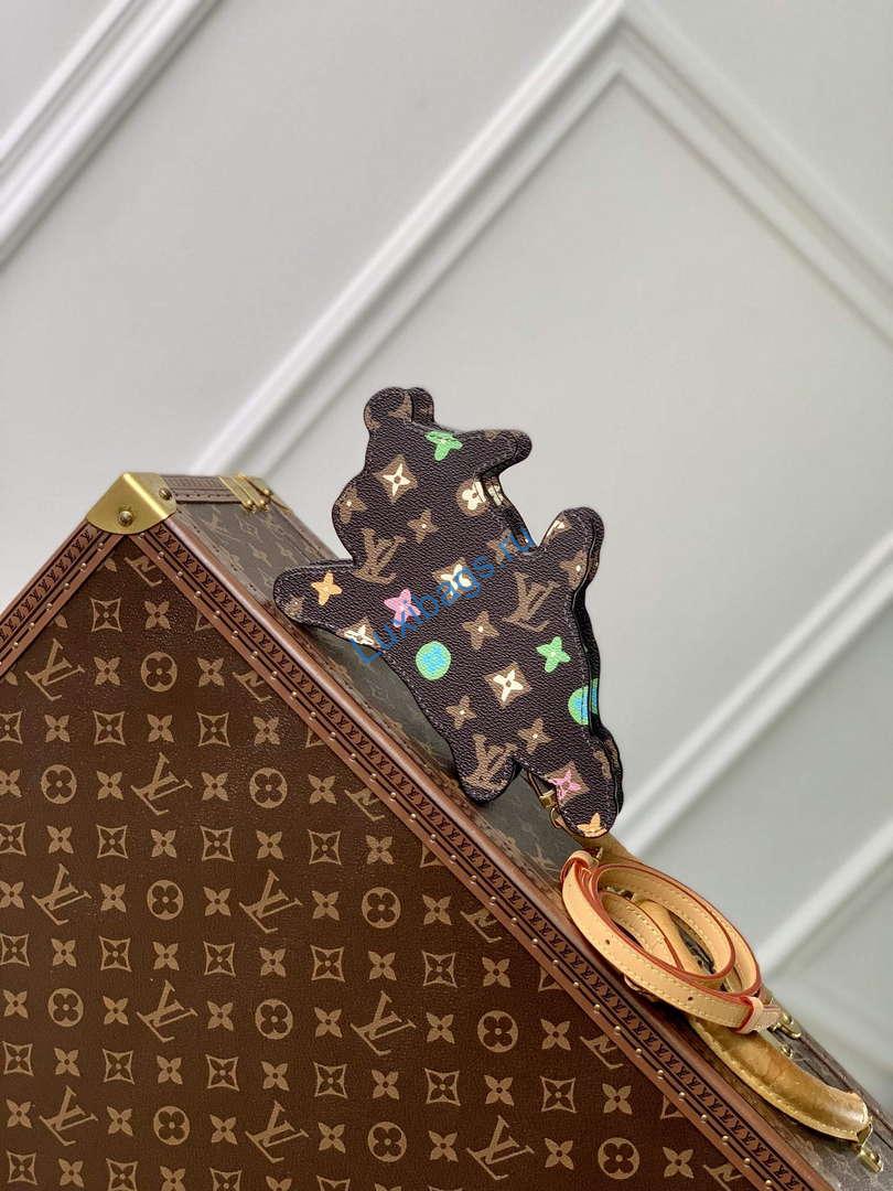 LV M83342 Louis Vuitton Playful Dog On Strap Wearable Wallet Chocolate | lv m83342 louis vuitton playful dog on strap wearable wallet chocolate 3
