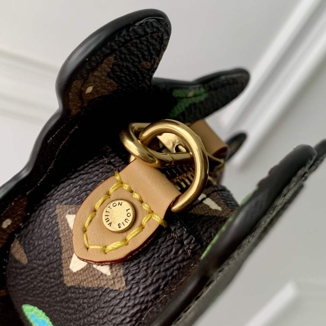LV M83342 Louis Vuitton Playful Dog On Strap Wearable Wallet Chocolate | lv m83342 louis vuitton playful dog on strap wearable wallet chocolate 5