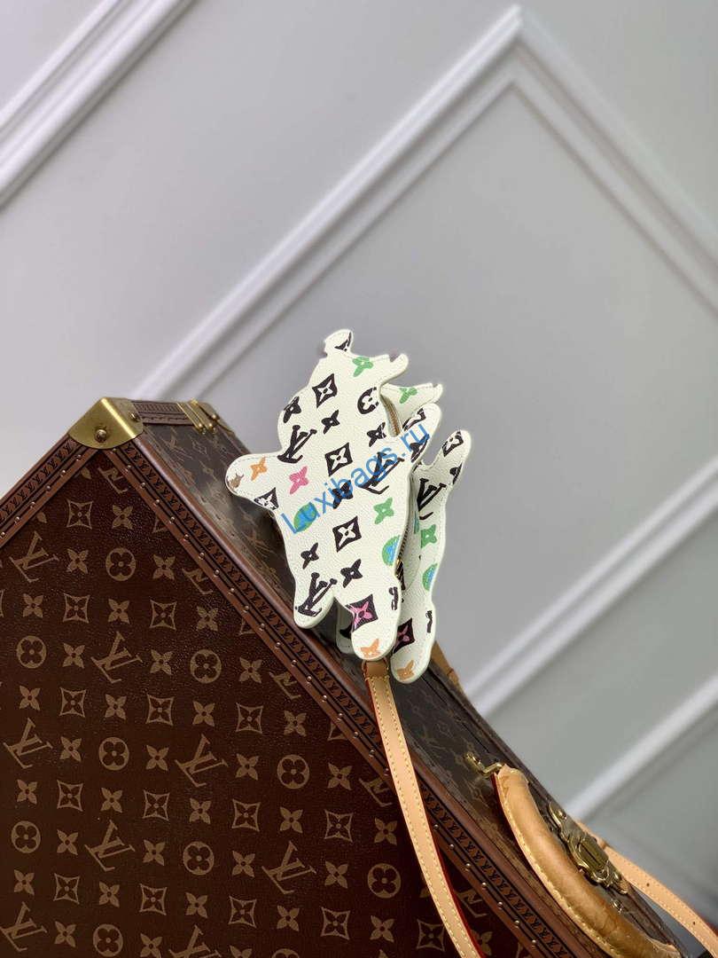 LV M83342 Louis Vuitton Playful Dog On Strap Wearable Wallet White | lv m83342 louis vuitton playful dog on strap wearable wallet white 2