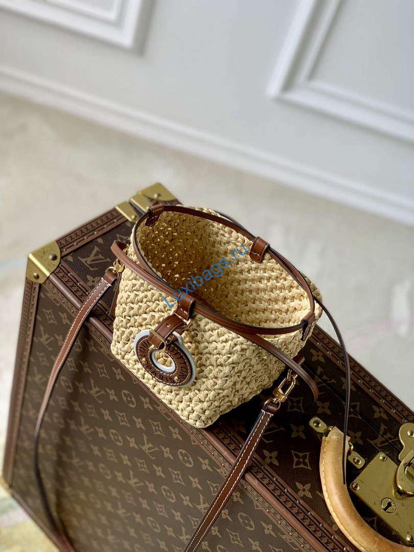LV M83521 Louis Vuitton Noé Purse Bag Natural / Tan | lv m83521 louis vuitton noe purse bag natural tan 9