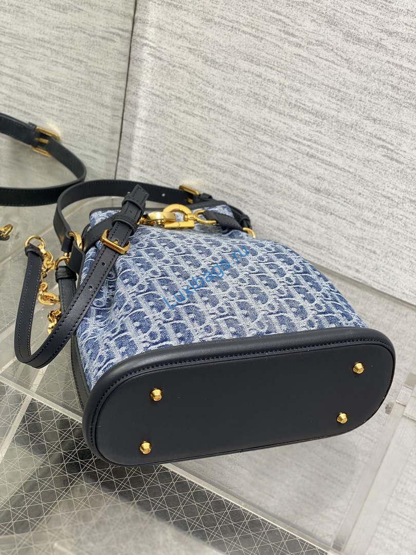 Dior M2271 Medium C'est Dior Bag Blue Denim Dior Oblique Jacquard M2029 | dior m2271 medium cest dior bag blue denim dior oblique jacquard m2029 007