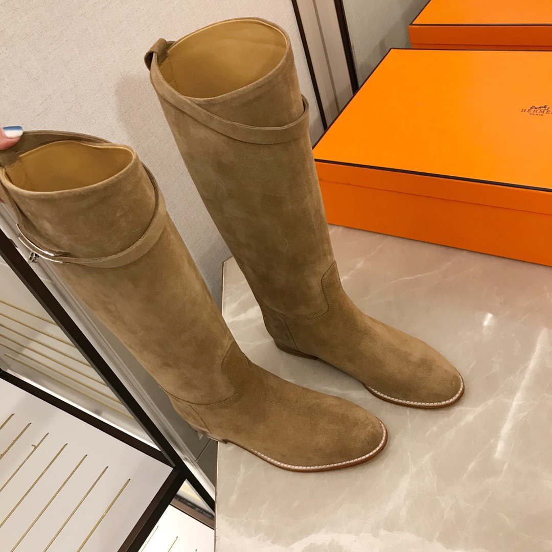 Hermès Women's Jumping leather riding boots H042138Zv01340 Tan | hermes womens jumping leather riding boots h042138zv01340 004