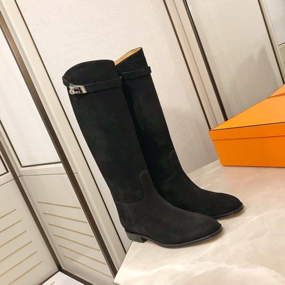 Hermès Women's  Jumping leather riding boots H042138Zv01340