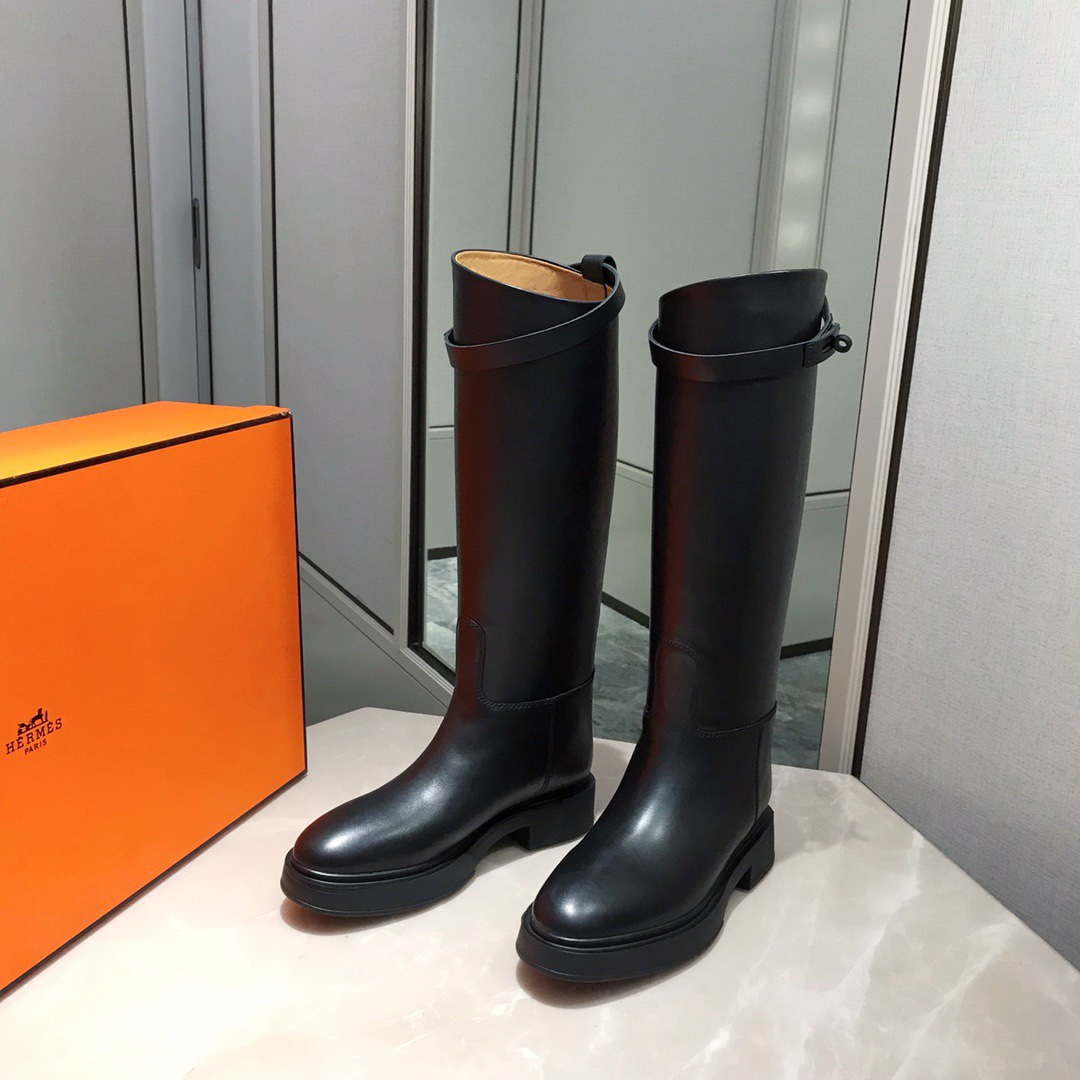 Hermès Women's Jumping leather riding boots H232032Zv02385 Black | hermes womens jumping leather riding boots h232032zv02385 black 002