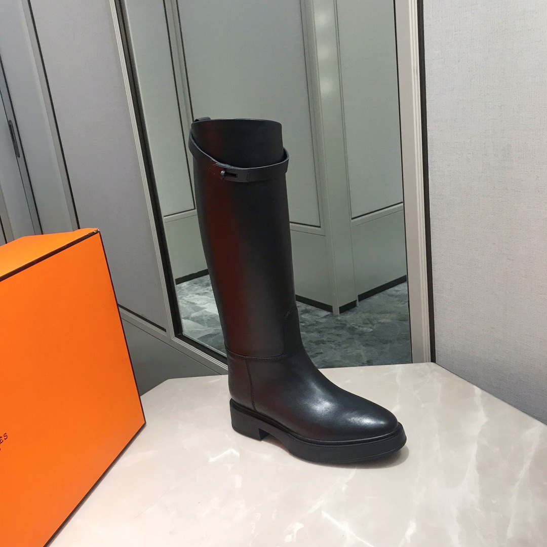 Hermès Women's Jumping leather riding boots H232032Zv02385 Black | hermes womens jumping leather riding boots h232032zv02385 black 003