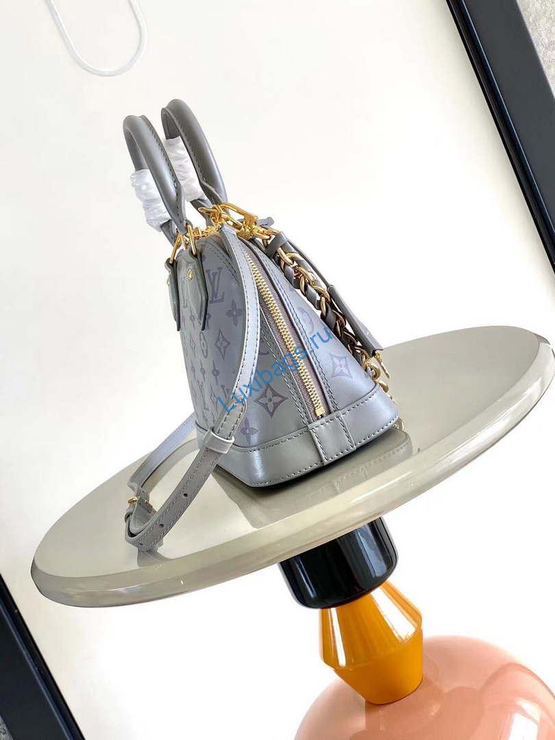 LV M12561 Louis Vuitton New Alma BB Bag Other Leathers Gris Trianon | lv m12561 louis vuitton new alma bb bag gris trianon 002