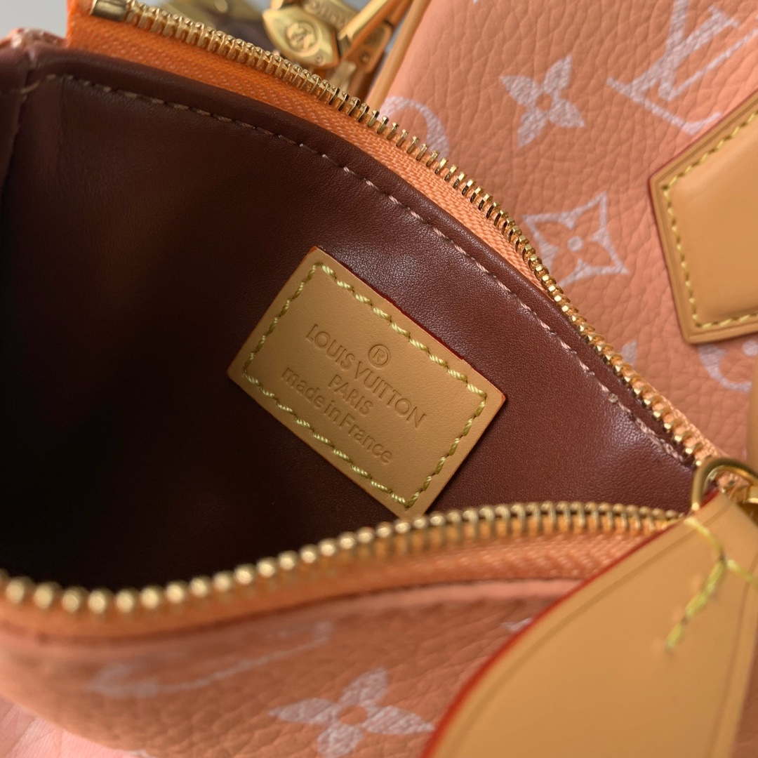 LV M24424 Louis Vuitton Speedy P9 Bandoulière 25 Monogram Bag Pastel Peach | lv m24424 louis vuitton speedy p9 bandouliere 25 monogram bag pastel peach 5