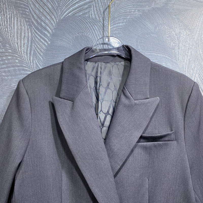 2024 Autumn New Style Lapel Solid Color Double Breasted Suit Jacket DLA68910 | 2024 autumn new style lapel solid color double breasted suit jacket dla68910 3