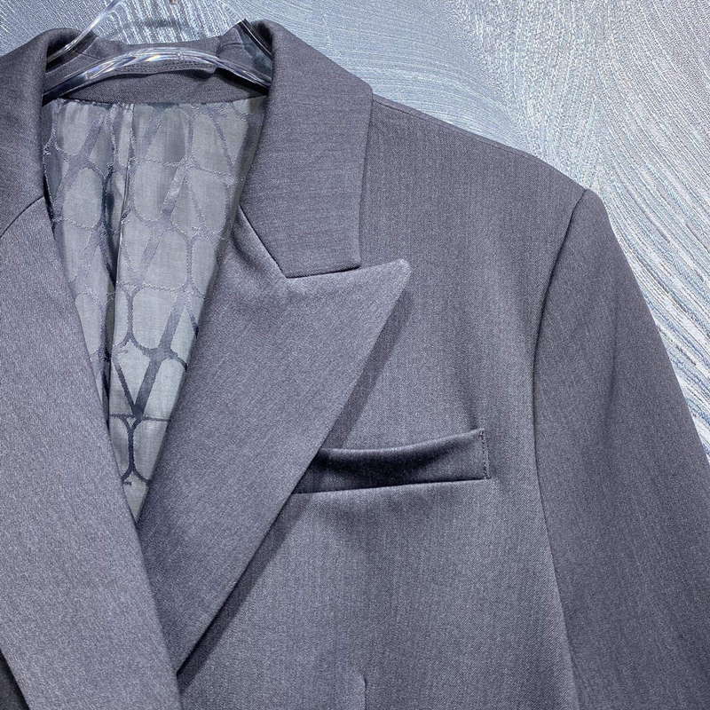 2024 Autumn New Style Lapel Solid Color Double Breasted Suit Jacket DLA68910 | 2024 autumn new style lapel solid color double breasted suit jacket dla68910 4