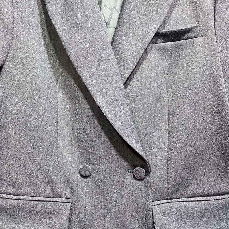 2024 Autumn New Style Lapel Solid Color Double Breasted Suit Jacket DLA68910 | 2024 autumn new style lapel solid color double breasted suit jacket dla68910 5